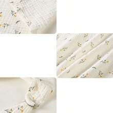 柔软平纹细布哺乳罩、母乳喂养围巾、婴儿车遮篷、遮阳毯、婴儿多用途哺乳罩、便携式户外使用、春夏季