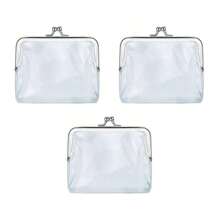 Mini Money Bags Bus Card Iron Mouth Clip Credit ID Card Small Wallet Card Holder Transparent Purse Change Purse Wallet Purse Wallet Mini Wallet Coin Wallet Clear Bag