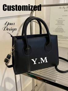 Bolso de mano de cuero PU de unicolor personalizado y personalizado, bolso cuadrado pequeño minimalista y casual, bolso de moda vintage casual para mujer, bolso de hombro mini para ir y venir, bolso cruzado de moda para salir, ideal para adolescentes, mujeres, estudiantes universitarios, principiantes y trabajadores de cuello blanco. Perfecto para la oficina, el trabajo, los negocios, el transporte. El mejor bolso de trabajo para mujeres. Bolso con inspiración retro para mujeres, glamour de Año Nuevo - Multicolor - Ver 7