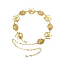 1pc Women's Vintage Embossed Decorative Waist Belt, Spring/Summer Fall, Autumn, Halloween - Multicolor Round Sun - View 14