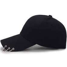 1 Mũ bóng chày Unisex trơn màu, dây đeo ba vòng phong cách Hàn Quốc, mũ snapback cho cặp đôi dã ngoại, lý tưởng cho mùa xuân và mùa hè - mũ bóng chày - Xem 2