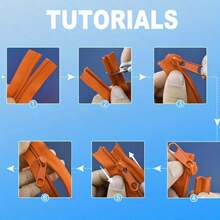 1 Roll 3# Nylon Coil Zipper, 196.85 Inch/393.7 Inch Continuous Nylon Coil Zipper With 10/20 PCS Silver Zipper Sliders