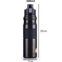 BWB-007- 680ml Sport Stainless Steel Thermal Bottle With Handle
