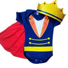 Pincipe para bebe do P ao G para mesversario - Azul Royal - Visão 1