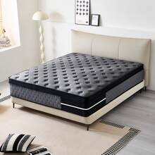 8/12/14 Inch Memory Sponge Mattress With Bagged Springs, Medium Softness And Hardness, Queen Size Mattress,King Sizes Mattress, Full Size Mattress, Twin Sized Mattress, Boxed, High-Quality Mattress, Modern Bedroom Home. - 深灰色 - 查看 3