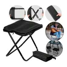 Portable Aluminum Folding Stool - With Portable Bag And Zipper