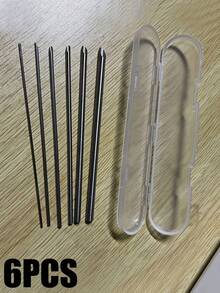 陶土刮刀工具，带加宽锯齿设计，塑料竹柄，陶瓷雕塑粘土纹理膏修改工具，木质材料，非电动使用，耐用金属结构和舒适握把竹柄 - 彩色 - 查看 15