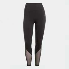 Adidas Mallas ajustadas de 7/8 con parches de malla, pantalones deportivos para correr HR5424 para mujer