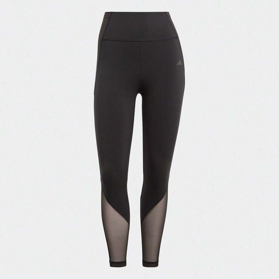 Adidas Mallas ajustadas de 7/8 con parches de malla, pantalones deportivos para correr HR5424 para mujer