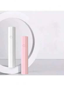 便携式USB充电指甲油灯 - 100mAh锂电池供电，配备快速固化LED烘干器，具有20秒/60秒定时功能。紧凑设计，适合家庭和专业人士使用。粉色和白色可选。无线迷你UV指甲油灯，适用于凝胶指甲。 - 彩色 - 查看 7