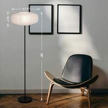 Paper Floor Lamp 58 Inch Tall Lantern Lamp For Living Room Japanese Rice Paper Lamp Beside Sofa With Warm And Soft Lighting For Bedroom Office - Modern - View 6