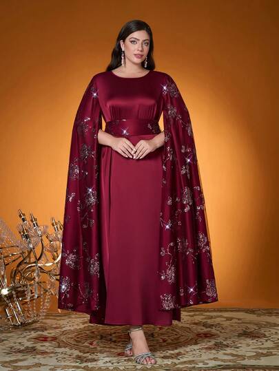 Mgiacy-Classy,New Arrival,Lady, Plain Color, Woven, Beaded Embroidery Technique, Arabian Burqa