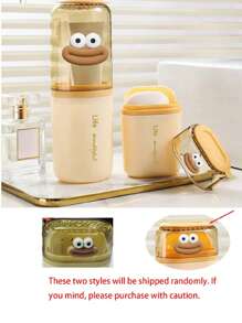 Portable Travel Soap Dish And Toothbrush Holder Set - Plastic, Oval Shape, Essential For Camping, Gym, And Bathroom Accessories.