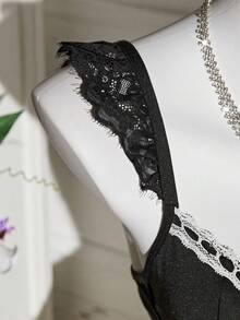 3 piese de dantelă sexy pentru femei, cu fundă, uniformă sexy și fermecătoare, pentru casă, lenjerie intimă pentru petrecere, costume de Halloween, jocuri de rol. Lenjerie sexy