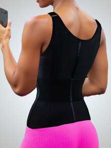 1PC Women's Waist Trainer Corset Vest Tummy Control Shapewear Breathable Waist Cincher For Women Body Shaper Sport Girdle Adjustable Buttoned Repair Corset