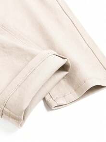 Jeans pitillo con bolsillo para niño preadolescente - Beis - Ver 4