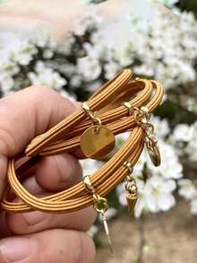 5个双钩皮筋，符合国家标准，适用于拉丁舞造型，皮筋，美发工具，丸子头钩，马尾辫橡皮筋，加粗弹力发钩，发圈，马尾辫发绳，发圈，发饰，头饰，弹力带 - 彩色 - 查看 12