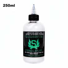 JC TATTOO - Gel de transferencia de tatuaje de 120 ml (4,23 onzas) / 250 ml (8,46 onzas), crema de transferencia de tatuaje, gel de plantilla de tatuaje, operación simple y eficiente, suave y sedoso, fácil de aplicar, la transferencia es precisa y clara, el estilo rápido no se mancha fácilmente, fórmulas a base de plantas, suave y no irritante, portátil, accesorios de tatuaje, imprescindible para artistas de tatuajes, ¡un buen regalo! - Multicolor - Ver 12