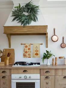 2pcs Vintage Autumn Pumpkin Kitchen Towels,Rustic Polyester Hand Towels With Pumpkin & Sunflower Design, Soft & Durable For Kitchen, Bathroom, And Home Decor, Autumn Home Decor | Decorative Towels | Texture, Kitchen Decor And Accessories - Multicolor - View 5