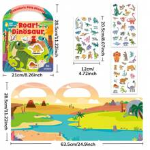 beartale 60 片卡通儿童彩色遮盖贴纸，恐龙贴纸用于遮盖瑕疵，增强儿童创造力和精细运动技能，易于撕下，适合各种派对和趣味活动，节日派对礼物，可爱星形彩色 DIY 贴纸，儿童礼物，返校礼物，夏季，女孩玩具，男孩玩具，学校用品，返校