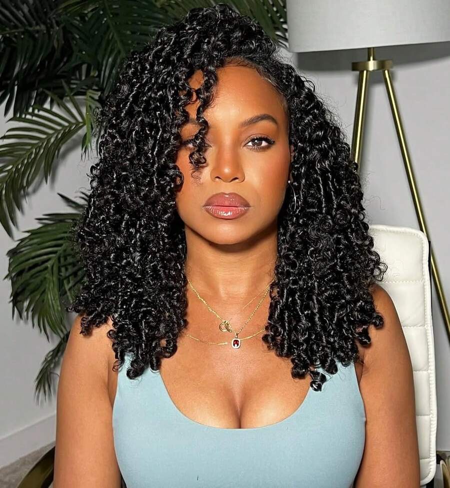 Half Wig Human Hair 3 In 1 Curly Half Wigs For  Women 200% Density Wear And Go Glueless Wigs Human Hair Ponytail Seamless Flip Over No Lace Headband Wig Beginner Friendly - Natural Black - Xem 1