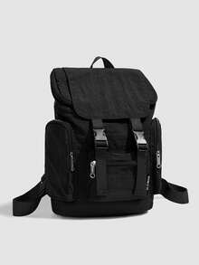 1pc Men's Backpack Oxford Cloth Material Multi-Pocket Fashion Casual Daypack, Suitable For School, Date, Party, Commute, Travel, Work Large Capacity Bag