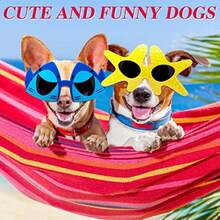 6 Pieces Luau Party Sunasses Funny Hawaiian Tropical Asses Shark Shell Crab Starfish Sunasses With UV Protection Party Favors For Adults Pool Beach Summer Party Supplies Decoration - 如圖 - 查看 6