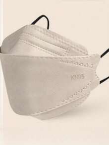 50 片鱼形设计，配有舒适可重复使用的耳挂，ASTM 1 液体屏障，成人透气防护可重复使用面罩，牢固贴合，时尚面部覆盖，耐用面罩 - 彩色 - 查看 16