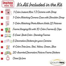 Fujifilm Instax Mini 12 Instant Camera + Quality Photo Value Bundle, Case, Decoration Stickers, Frames, Photo Album (Blossom Pink) - Blossom Pink - View 3