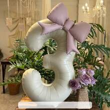 40-calowe (101,6 cm) matowe białe balony cyfry/kolorowe balony cyfry z różową kokardką/kolorowe balony z kokardką, matowy biały zestaw balonów foliowych cyfry, odpowiednie na urodziny w wieku 0-9 lat, różowa księżniczka, motyw westernu, przyjęcie urodzinowe, dekoracje balonowe, rocznica, dekoracja na przyjęcie z okazji ukończenia szkoły, dekoracja ślubna, dekoracje urodzinowe, dekoracja świąteczna, hel do balonów, dekoracja na Halloween - Wielokolorowe - Zobacz 7