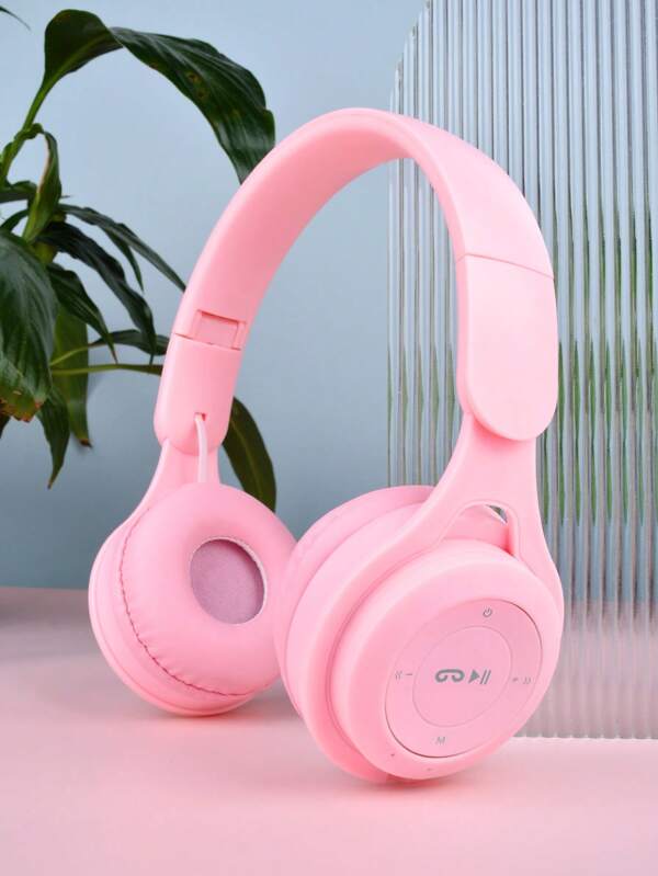 Macaron Head-Mounted Wireless Headphones Folding Telescopic HIFI Subwoofer Built-In Microphone Cheap Gift  Fashion New Year Valentine's Day Gift Wireless Headphones