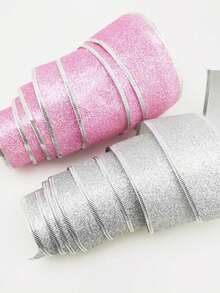 (2M/Rouleau) Ruban pailleté doré de 5 cm de large, emballage cadeau, artisanat pliable DIY, décoration de sapin de Noël, décoration de maison pour Noël, décoration de pièce d'hiver