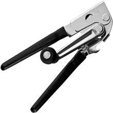 Commercial Oneida Easy Crank Can Opener Heavy Duty Ergonomic Design Silver/Black - 預設 - 查看 1
