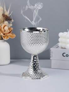 1 Peça/1 Conjunto Queimador de Incenso/Suporte de Incenso de Ferro Fundido Simples e Elegante. Com Tampa, Queimador de Aromaterapia, Decorações, Queimador de Bakhoor, Decoração para Casa.