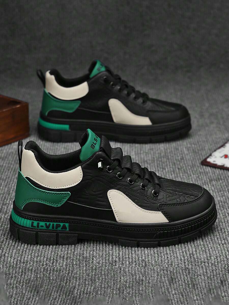 Minimalist Men's Shoes - Zero-Gravity Lightweight Running Shoes With Seamless Construction For Natural Gait Training - 黑綠色 - 查看 1