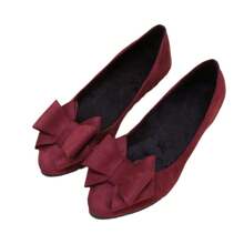 Women Flats - 酒紅色 - 查看 7