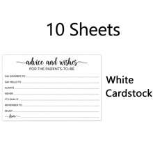 30pcs Advice And Wishes Cards For Parents-To-Be – Baby Shower Game, Gender Reveal Party Keepsake, Guest Book Alternative, Baby Prediction & Advice Activity – Brown & White Cardstock Options - Many - View 13