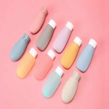 4 件可再填充旅行容器，硅胶和洗发水旅行瓶，防漏旅行罐，适用于凝胶、洗发水、乳液和化妆品 - 彩色 - 查看 8