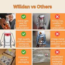 Giara Glass Bottle With Stopper Caps Set Of 433.75 Oz Carafe Swing Top Glass Bottles For Beverages Oils Kombucha Kefir Vinegar Leak Proof Caps And Airtight Lids