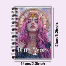 Cuaderno de trabajo y diario ritual de Espíritus Sagrados - 23 páginas de deidades, para brujería y prácticas intuitivas, indicaciones devocionales, mejorando conexiones divinas, crecimiento espiritual, encuadernación espiral, idioma inglés, diario místico, diseño de portada elegante, páginas de instrucciones detalladas