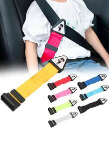 Arnés de coche ajustable para niños, correa de cinturón de seguridad antirroces con protección para el cuello, limitador de poliéster fácil de usar para jóvenes