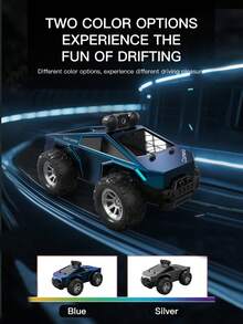 带摄像头的漂移遥控玩具车，480p摄像头，实时图像传输，APP控制，带灯，2.4G遥控器，适合男孩女孩，万圣节，圣诞节礼物 - 彩色 - 查看 10
