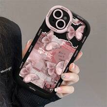 1个彩色星星字母图案硅胶保护套，带腕带，适合青少年，兼容 17/17 Air/17 Pro Max/17 Pro/16/7/8/11/12/13/14/15/X/XR/Xs/Plus/Pro/Pro Max/SE2/16E - 黑色 - 查看 6