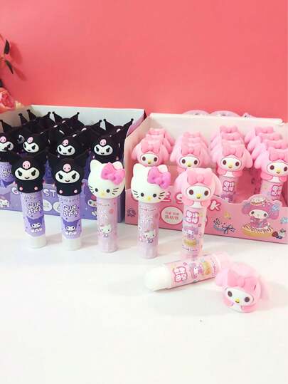 1/3/6 piezas Genuino  , ,  Barras de pegamento sólidas y lindas, de alta viscosidad, ideales para manualidades DIY, adecuadas para adolescentes y adultos, útiles escolares y de oficina