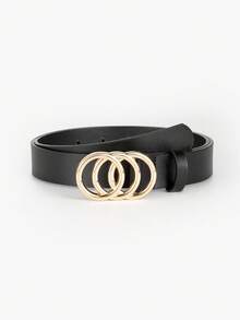 3pcs Fashionable Circle Buckle Decorative Versatile Waist Belt Set For Women, Suitable For Daily Use Fall, Autumn, Halloween - Multicolor - View 24