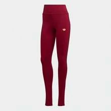 Adidas Damskie minimalistyczne, wygodne, wytrzymałe legginsy sportowe na co dzień IA8337, letnie - Burgund - Zobacz 1