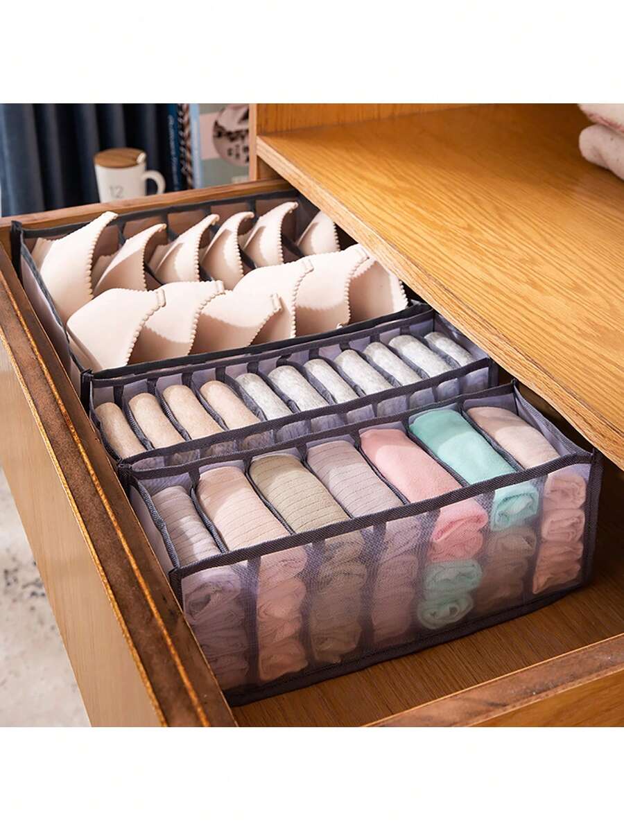 Unterwäsche Aufbewahrungsbox, Schubladenartiger Socken Organizer, BH & Slip Unterteilung, Gitter Kleiderschrank Organizer Tasche für den Heimgebrauch
