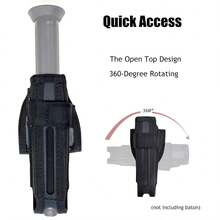 360° Rotating Nylon Baton Holster For 21-26 Inch Expandable Batons, Fits Belt - Black - View 3