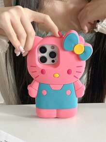 1PC Sanrio 3D 数码手机壳，Hello Kitty 手机壳，可爱卡通装饰手机壳，防摔手机壳，全系列 iPhone12/13/14/15/16/17 手机壳，Galaxy 手机壳，A15 手机壳，G S24 Ultra 手机壳，A15、A35、A55、Galaxy S22/S23/S24/S2，感恩节和情人节惊喜 - 彩色 - 查看 4