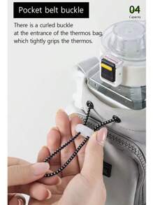 1pc Portable Water Bottle Bag, Crossbody Water Cup Holder With Adjustable Strap, Multifunctional Pouch For Travel, Hiking, Cycling With Phone Pocket